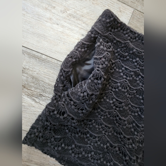 Express Black Lace High Waist Shorts - Picture 3 of 6